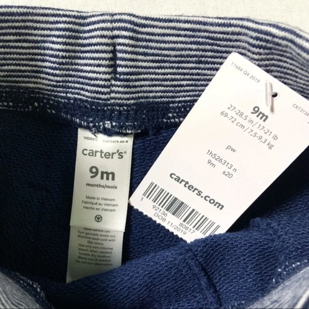 CLEARANCE! Blue Carter’s Drawstring Shorts Size 9M NWT